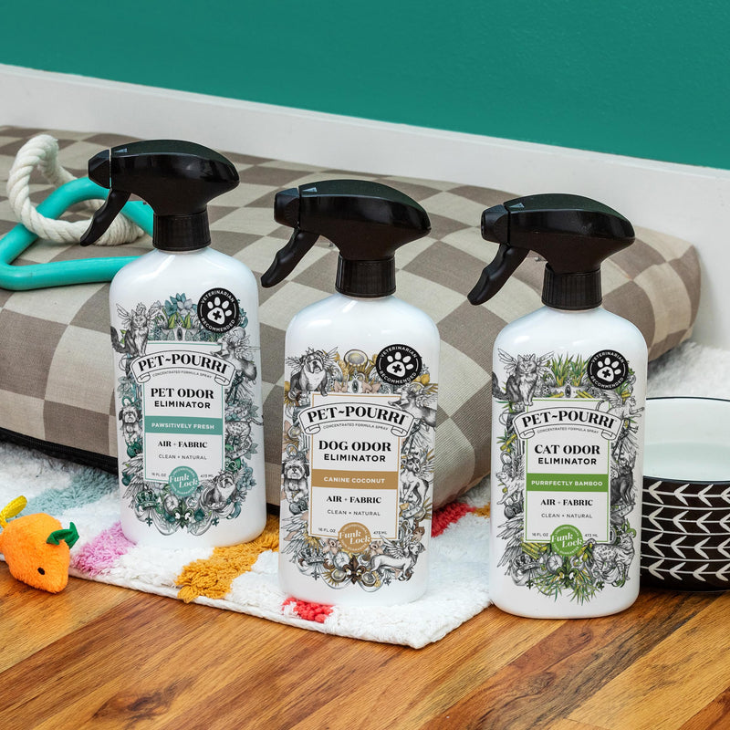 Pet-Pourri Pet Odor Air + Fabric Odor Freshener Spray, Pawsitively Fresh, 16 Fl Oz - BeesActive Australia