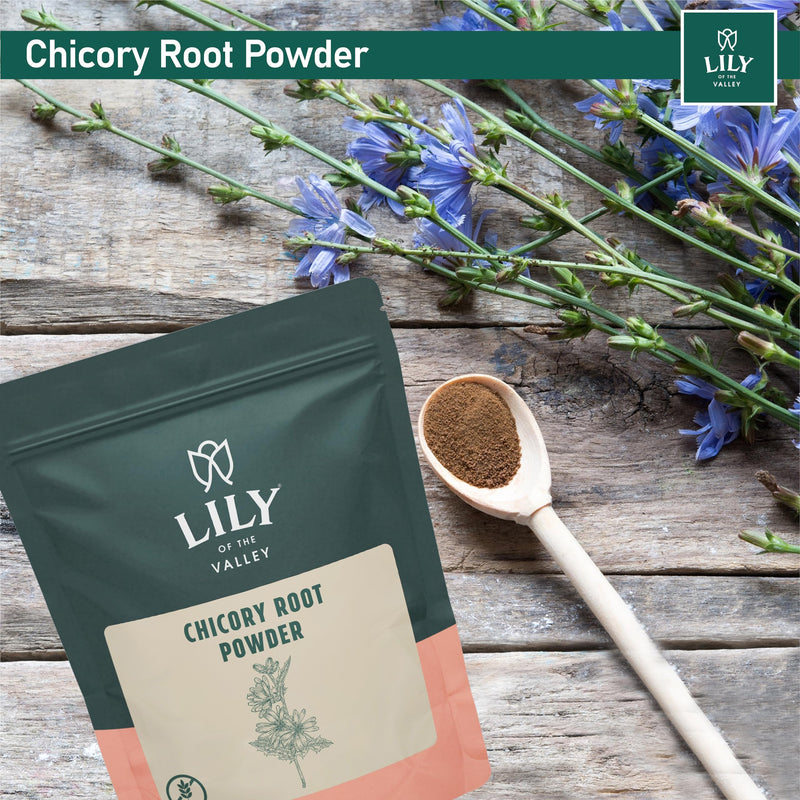 Lily of the Valley Chicory Root Powder - Soluble Fiber Powder - Dissolves Instantly in Hot Water or Milk - Vegan & Gluten-Free - Packed in Resealable Pouch (16oz, 453g) 16 Ounce - BeesActive Australia