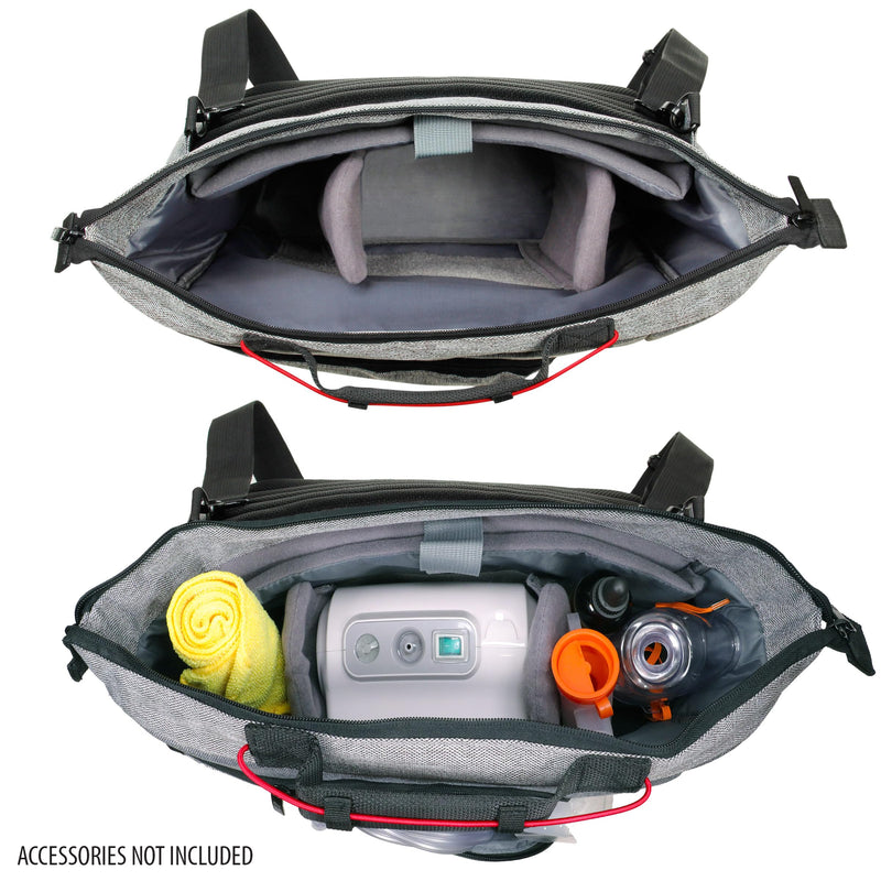 USA Gear Nebulizer Machine Travel Storage Bag with Shoulder Strap, Customizable Padded Interior - Carrying Case for Asthma Nebulizer Machine, Mask and Tubing, and More Asthma Supplies - BeesActive Australia