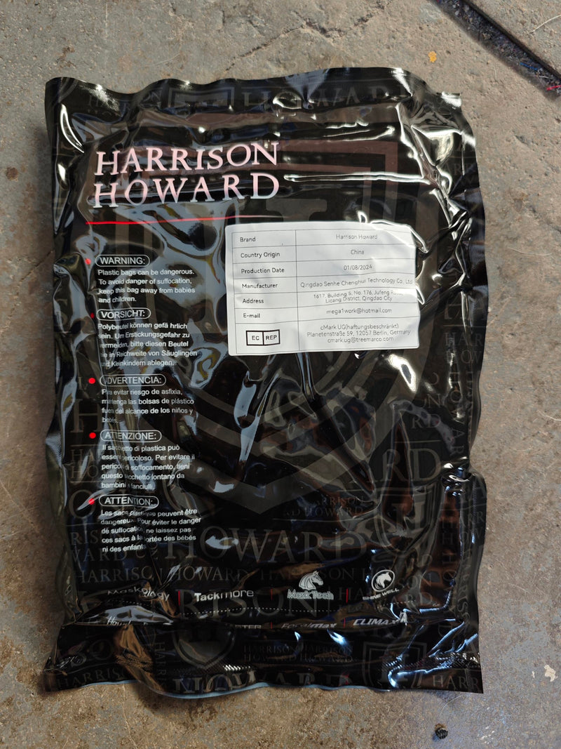 Harrison Howard CareMaster Horse Fly Mask Full Face No Ears Black Small Pony Pony (S) - BeesActive Australia