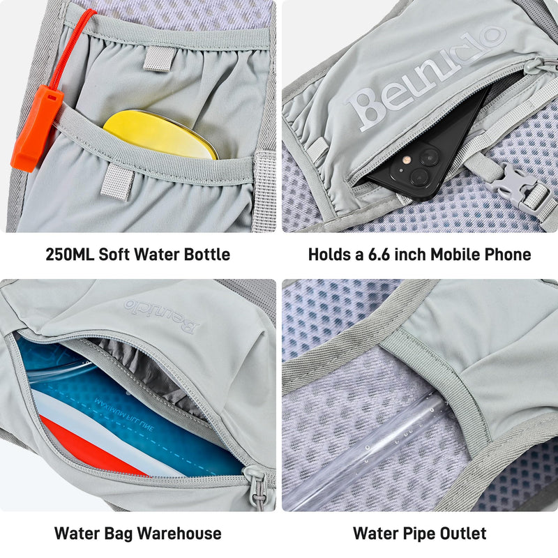 Hydration Running Backpack: Ultra Trail Running Vest for Marathon and Trekking Lightweight Hydration Backpack Daypack for Cycling ( Without Bladder)