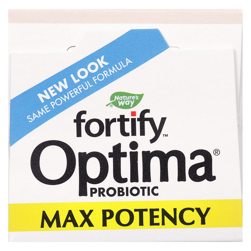 Nature's Way Fortify Optima Probiotic for Adults, 100 Billion Live Cultures, 16 Strains, Supports Digestive and Immune Health*, Plant-Based Prebiotic Fiber, 30 Capsules (Packaging May Vary)