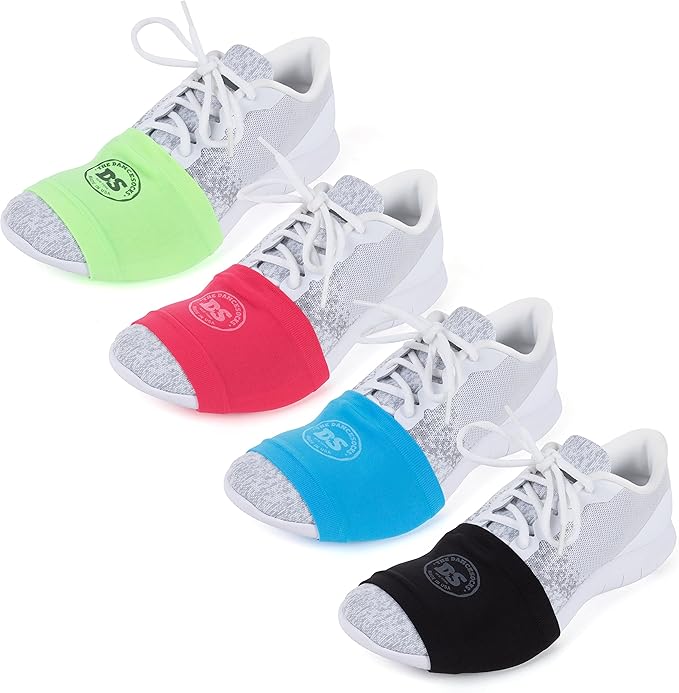 Socks for Dancing on Smooth Floors, Dance Socks Over Sneakers, Smooth Pivots and Turns to Dance with Style on Wood Floors 4 Pairs (Colours may vary)