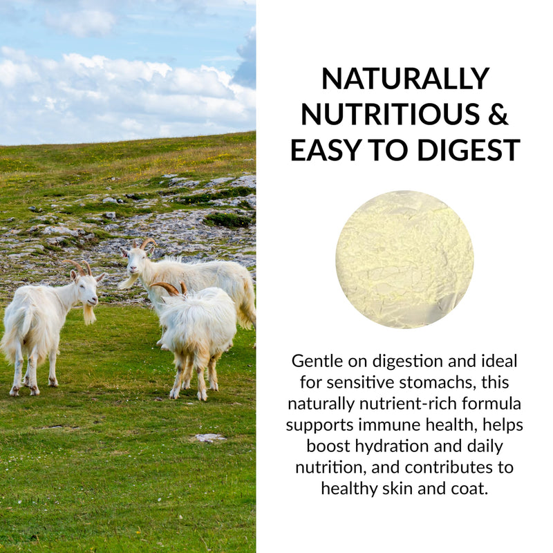 GOAT NUTRITION Est. 1981 Whole Dried Goats’ Milk Powder 250g | Natural Goat Milk Supplement for Dogs & Puppies | Rich Creamy Taste & Natural Vitamins | Resealable Pouch