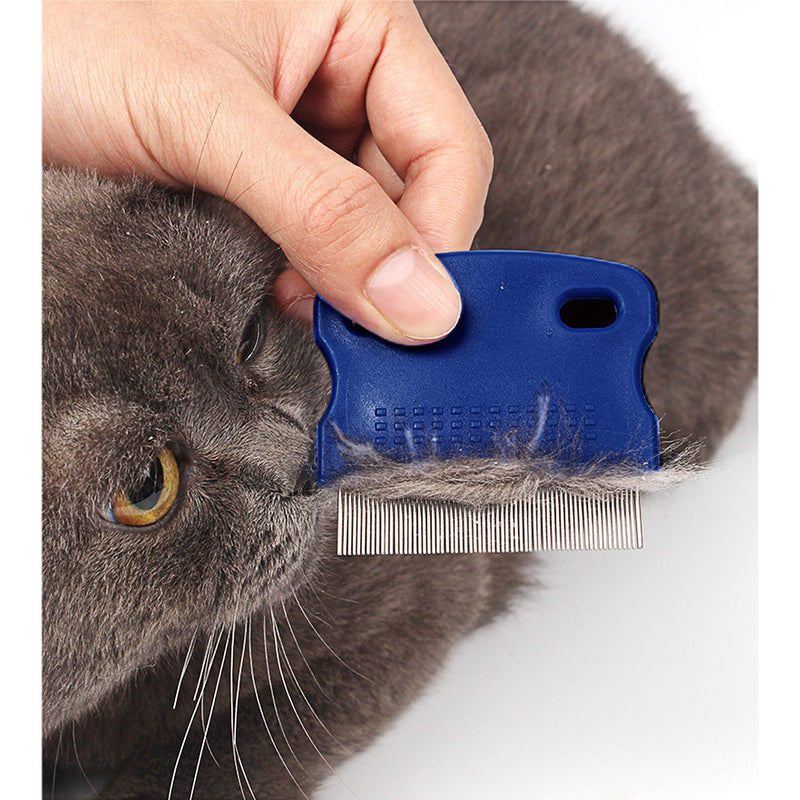 Flea Comb 4Pcs with High Strength Teeth Pet Tear Stain Remover Combs, Pet Dog Cat Grooming Comb Set Effective Float Hair Remover - BeesActive Australia