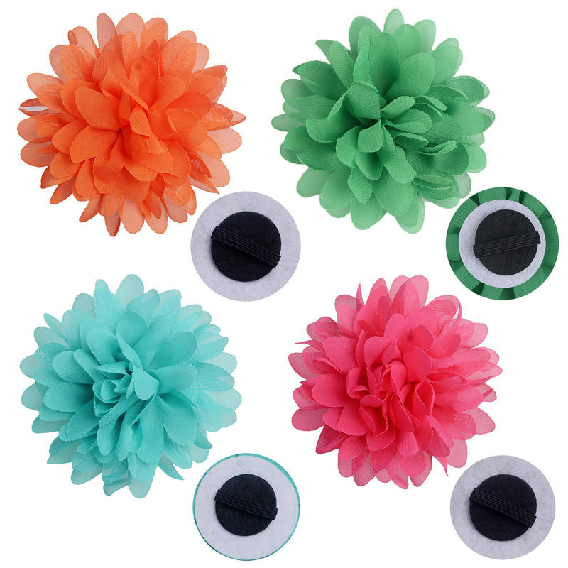 10 Pieces Dog Collar Flowers Accessories Girl Boy Dog Flower Bow Ties Cat Puppy Charms Flower Collars Bows Grooming Supplies (9 cm/ 3.54 Inch) 10pcs Flower 3.54" - BeesActive Australia