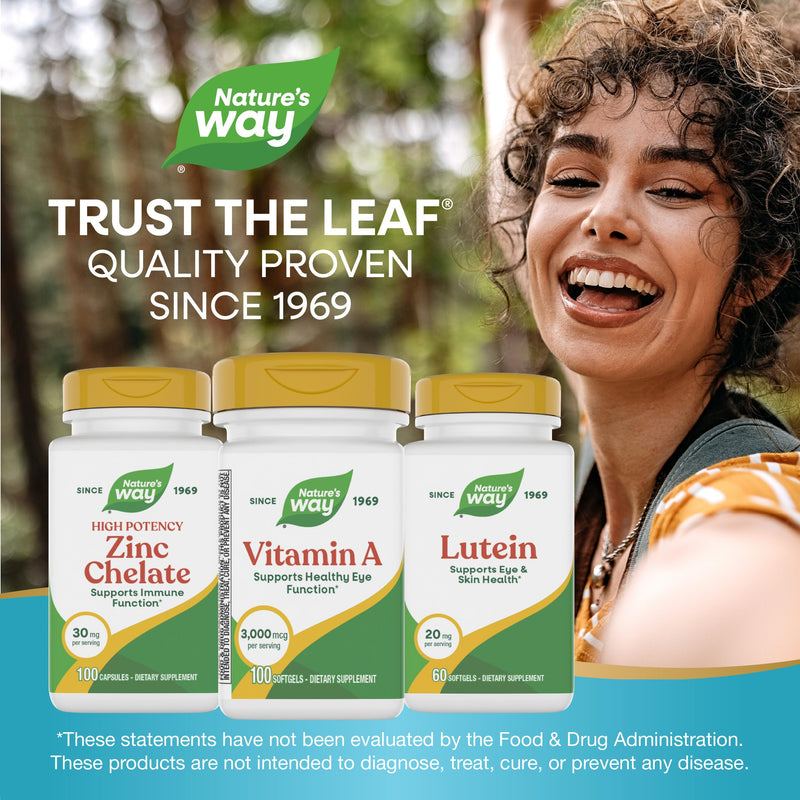 Nature's Way Vitamin A,High Potency,Supports Healthy Eye Function*,3,000 mcg per Serving,100 Softgels (Packaging May Vary),(Pack of 2) 100 Count (Pack of 2)