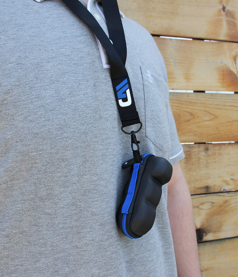 CASEMATIX Asthma Inhaler Travel Case with Lanyard and Clip-on Keychain Carabiner, Includes Inhaler Holder Case Only, Black - BeesActive Australia