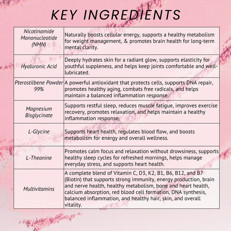 Leverage Mixed Berries Anti–Aging Supplement & Longevity Mix - Daily Wellness Multivitamin Powder with Hyaluronic Acid, L-Glycine & Magnesium for Skin, Energy, Cognitive Function & Joint–30 Servings
