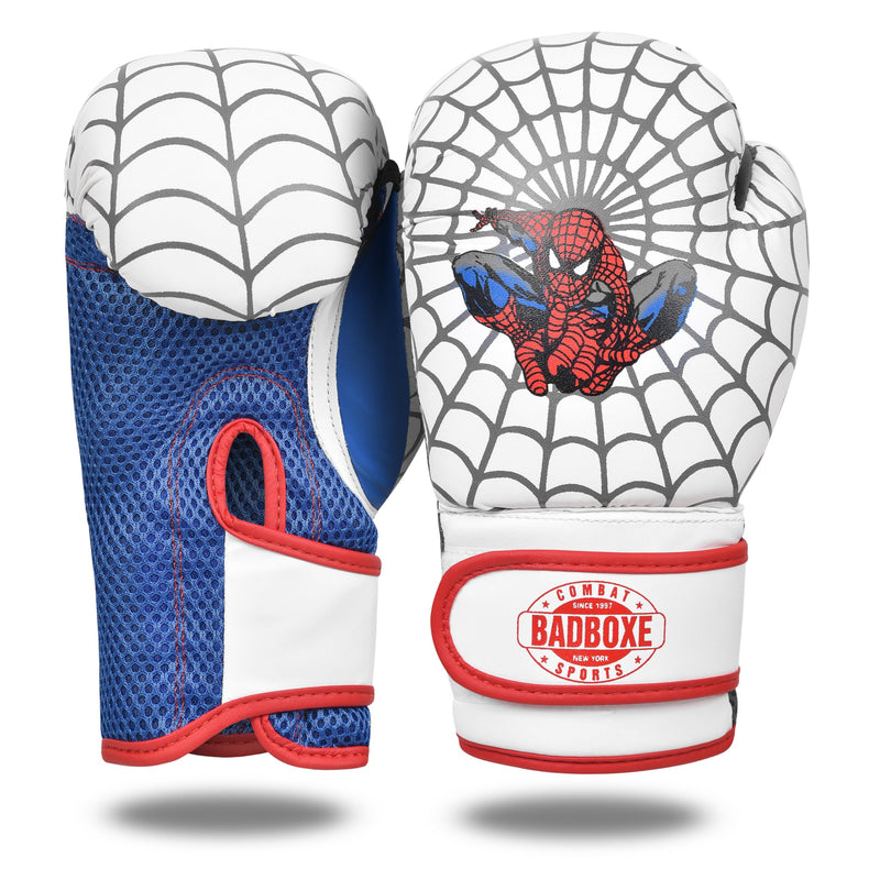 Kids Boxing Gloves 6oz | Youth Gloves for Kickboxing, Muay Thai, MMA | Children's Bag Gloves for Punching Bag WHITE/BLUE