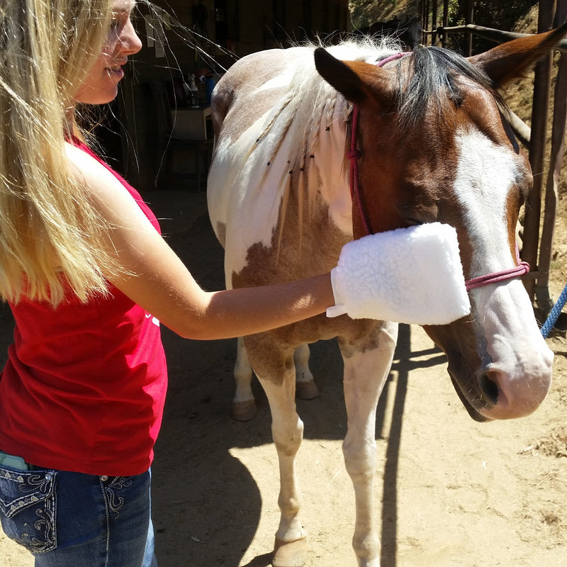 Fleece Applicator Wipe Mitt for Horses - BeesActive Australia