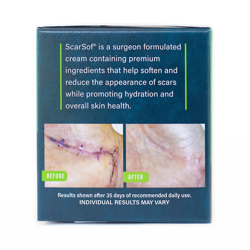 ScarSof Scar Cream - Advanced Scar Cream Made with 100% Organic Aloe Vera and All Natural Emu Oil - Helps Scar Appearance and Overall Skin Health - 2 oz 2 Ounce (Pack of 1)