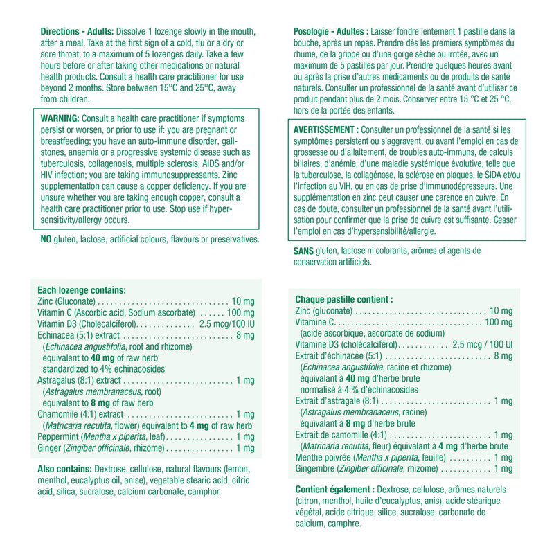 Zinc Lozenges W/Vitamin C