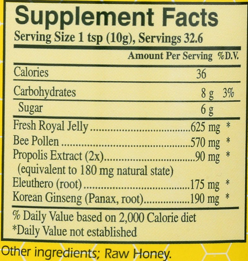 YS Royal Jelly/Honey Bee - Royal Jelly In Honey Ult Strength, 11.5 oz gel