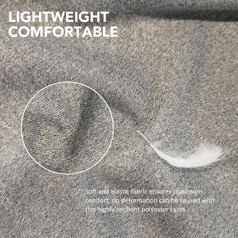 Harrison Howard Super Comfort Stretchy Fly Mask Large Eye Space with UV Protection Soft on Skin with Breathability gray M medium - BeesActive Australia