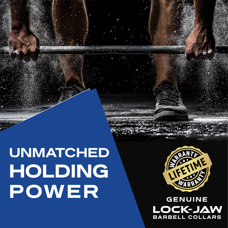 Lock-Jaw OLY 2 Olympic Barbell Collar - Quick Release Barbell Clamp Black