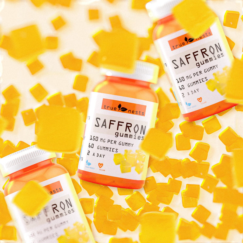 Saffron Gummies ‚Äì Vegan & Non-GMO, Premium Saffron Extract, Delicious Herbal Flavor, Supports Relaxation, Focus, and Energy, Perfect for Daily Wellness, 60 Count