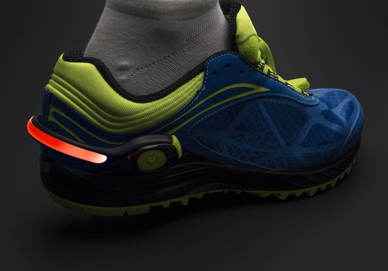Nathan LightSpur RX LED Heel Spur, Black/Safety Yellow