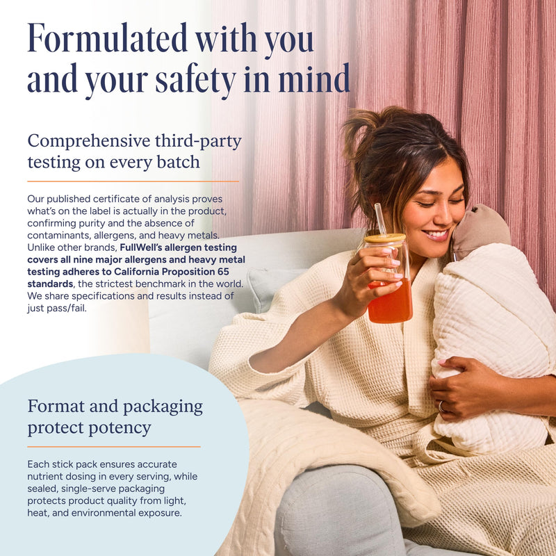 FullWell Prenatal Multivitamin Strawberry Stick Packs, 60 Ct (30 Servings) 60 Count (Pack of 1)