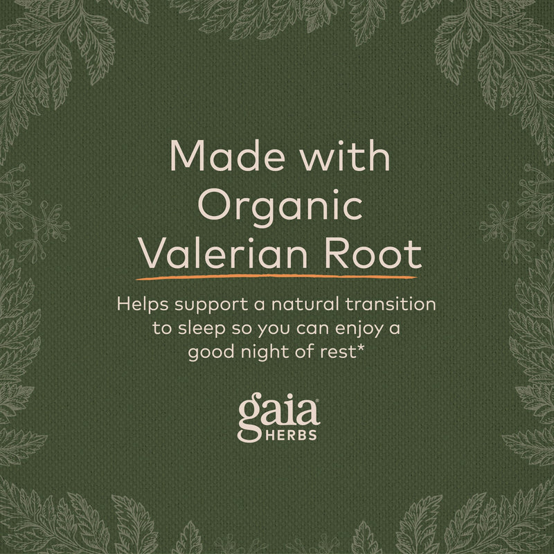 Gaia Herbs Valerian Root - Natural Sleep Support for a Natural Calm to Help Relaxation to Prepare for Sleep - with Organic Valerian Root Extract - 60 Vegan Liquid Phyto-Capsules (30-Day Supply) Standard Packaging - BeesActive Australia