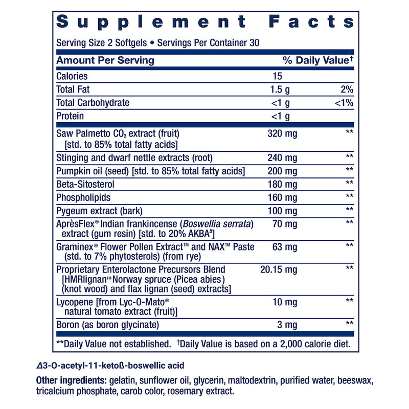 Life Extension Ultra Prostate Formula, Saw Palmetto for Men, pygeum, stinging Nettle Root, lycopene, Prostate Health, Urination Flow, PSA, Non-GMO, Gluten-Free, 60 softgels (Pack of 2) Nutritional Supplement 60 Count (Pack of 2)