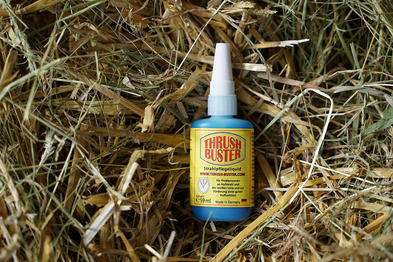 Gustav Optenplatz Thrush Buster Liquid Special, hoof care for horses, intensive frog care for thrush on the hoof horn with horn-strengthening effect, easy to apply, without biocide, anti-doping (59ml) - BeesActive Australia