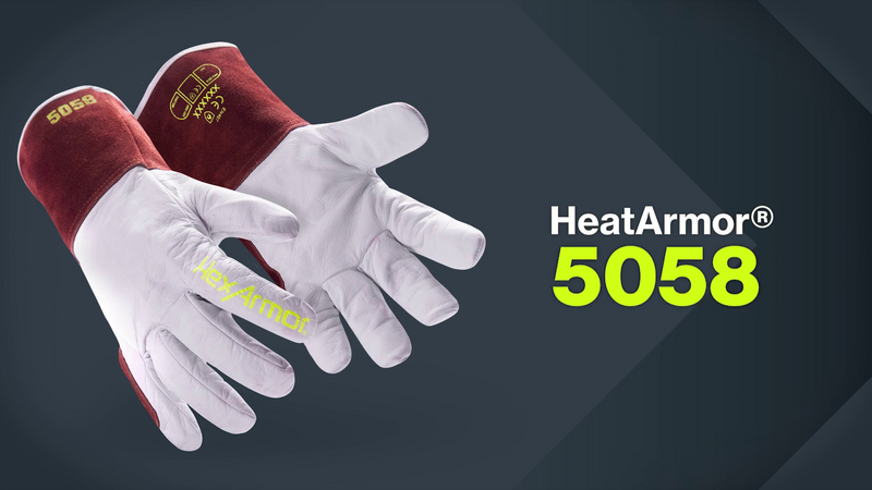 HexArmor High-Heat Resistance HeatArmor Gloves| Impact Protection | A9 Level Cut-Resistant | Welding Work Glove Medium Heatarmor 5051 | Stick Welding