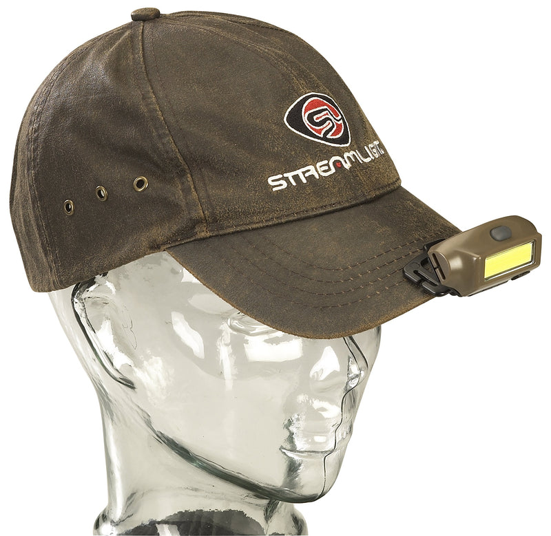 Streamlight 61706 Bandit 180-Lumen USB Rechargeable Red LED Headlamp with Elastic Head Strap, Clip, and USB Cable, Coyote - BeesActive Australia