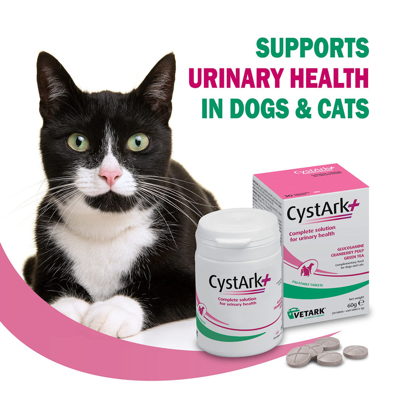 CystArk+ Tablet | Supports Urinary Health in Dogs & Cats | Easily administered | 30 tablets