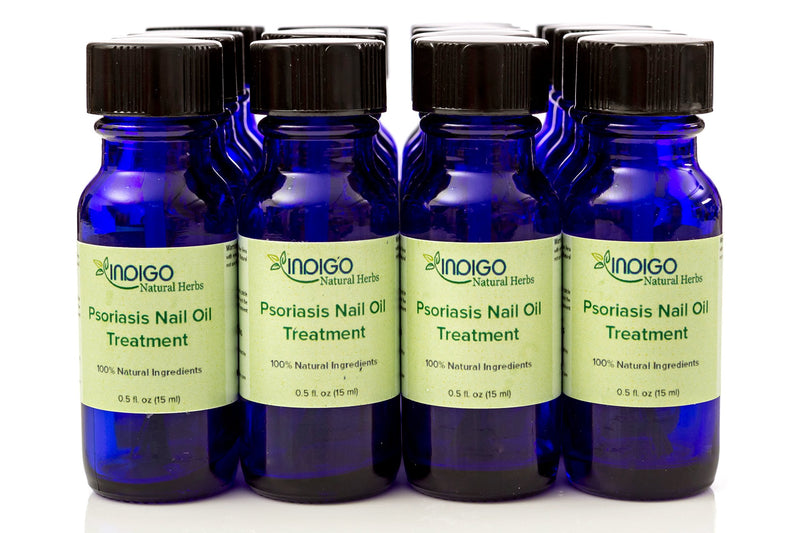 Psoriasis Nail Oil Care from Indigo Natural Herbs. Toenails, Fingernails, Skin Care. Relief of Chapping, Cracking, Roughness, Redness, Dryness, Fungus. Repairs and Strengthens Nails. (15 ml) 0.51 Fl Oz (Pack of 1) - BeesActive Australia