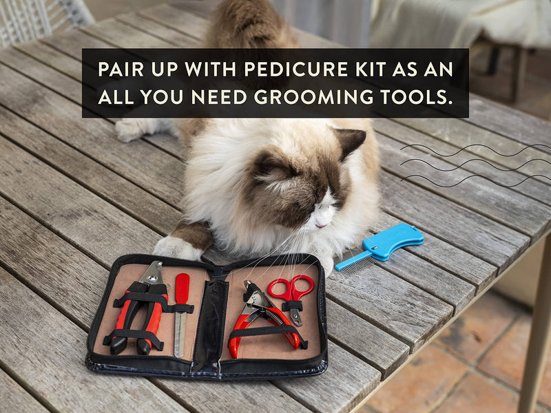Foldable Grooming Comb for Dogs, Cats, and Horses: Demat and Detangle Comb, Remove Loose Fur or Loose Hair, Smooths Mats and Tangles, Great for On-The-Go Travel - BeesActive Australia