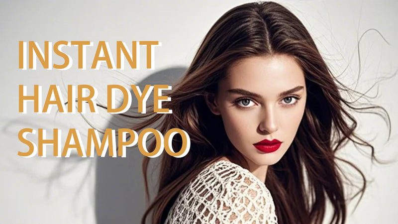 Instant Dark Coffee Hair Dye Shampoo 3 in 1, Hair Color Dye for Men Women