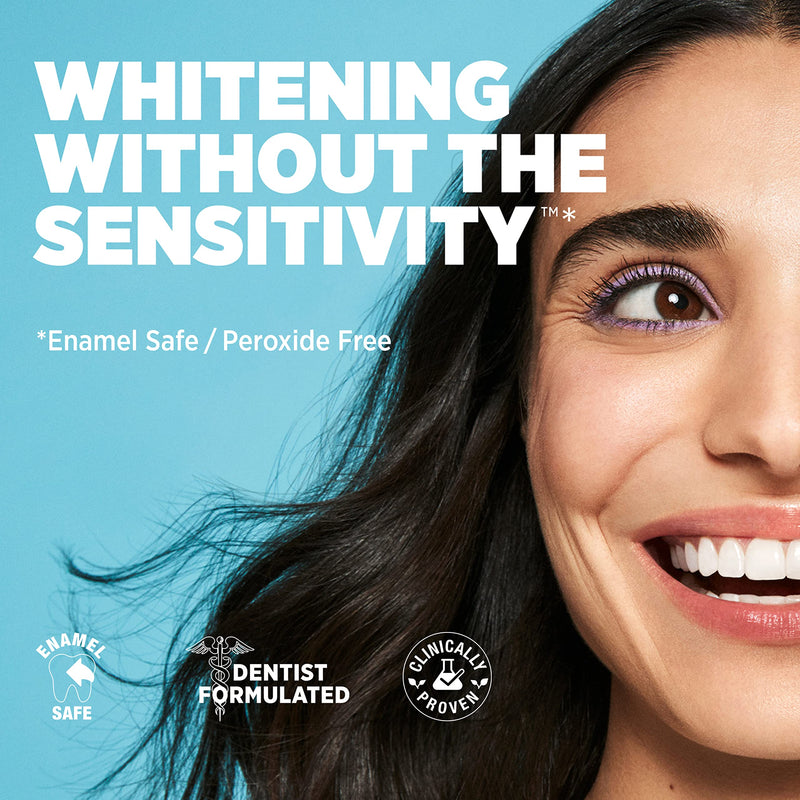 Lumineux Whitening Duo Set – Peroxide Free - Enamel Safe for Whiter Teeth – includes 21 Whitening Treatments & 2 Pack Whitening Toothpaste Certified Non-Toxic, Fluoride Free & Dentist Formulated - BeesActive Australia