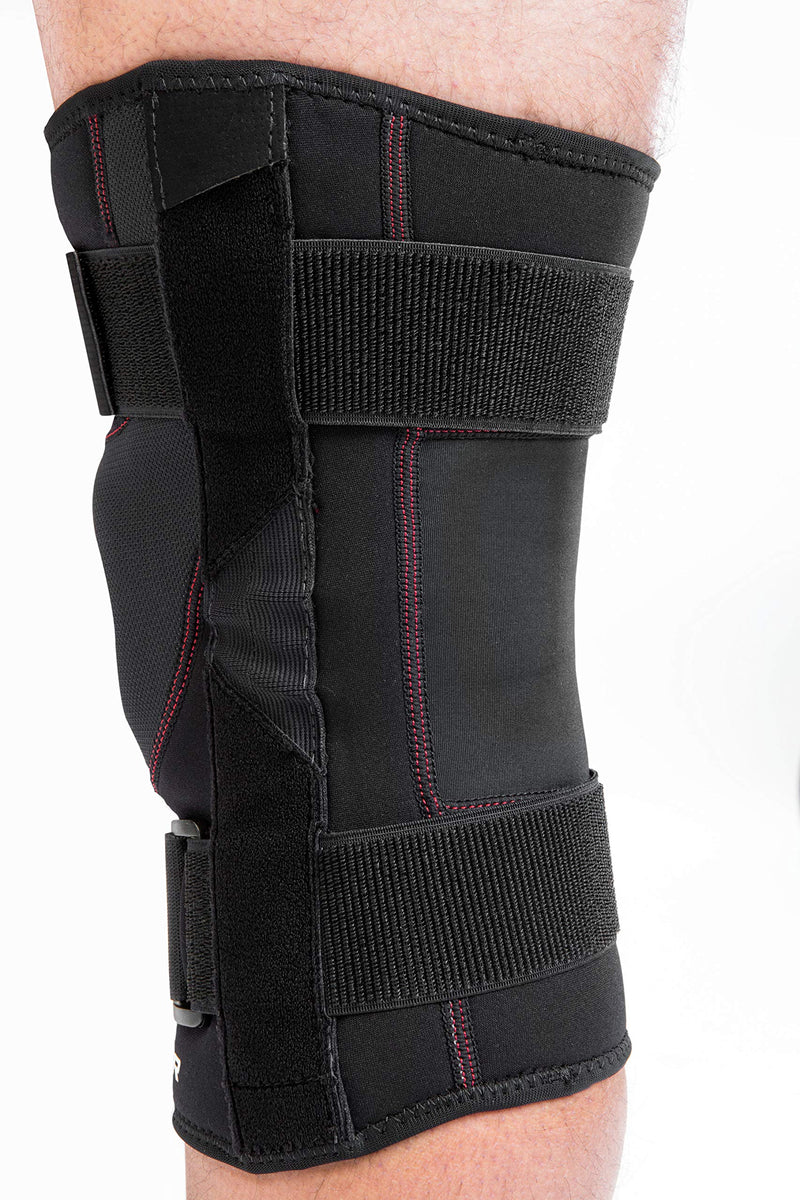 Mueller Sports Medicine Patella Stabilizer Knee Brace, Knee Pain Relief Support for Men and Women, Ideal for Arthritis, Sprains, Black Large (Pack of 1)