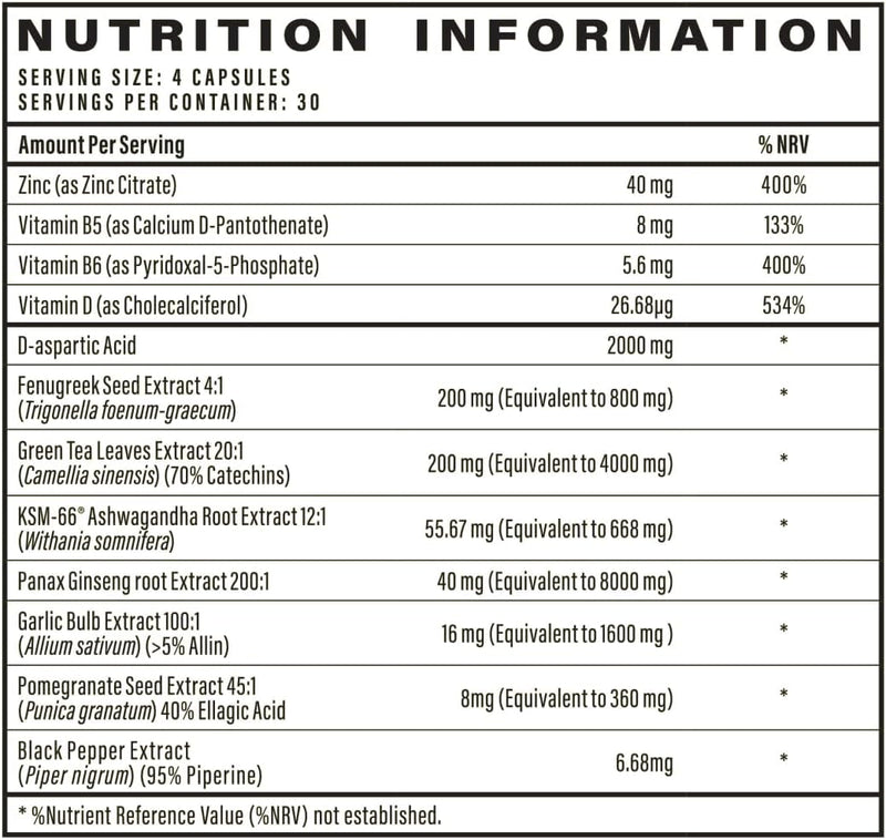 Testo Prime - 60 Capsules - Supplement Paradise - BeesActive Australia