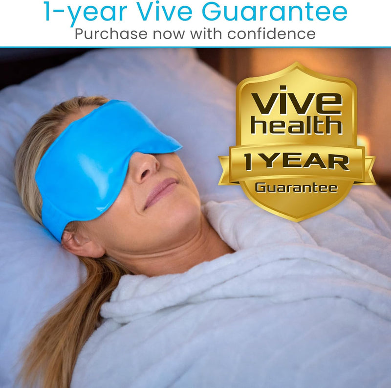 Arctic Flex Cold Eye Mask - Gel Ice Pack For Cool Sleeping, Dry Night Treatment - Reusable Hot Spa Therapy For Sleep, Skin Puffiness, Migraine, Soothing Headache - Soft Cooling Heating Compress Cover