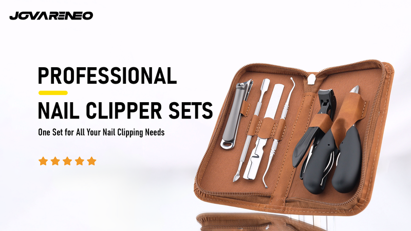 Nail Clippers for Seniors, Heavy Duty Long Handle Ingrown Toenail Clippers Angled Head 6pcs