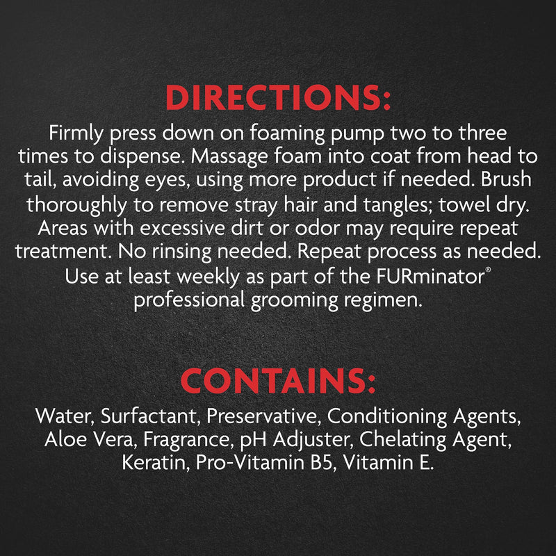FURminator® Rinse-Free deShedding Foaming Shampoo for Cats, 8.5 oz - BeesActive Australia