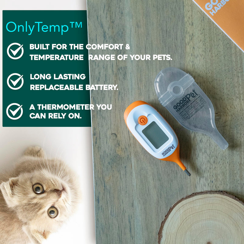 GoodHarborPet-OnlyTemp Ultra-Fast 10s Read, IP55 water resistant - Precision Rectal Thermometer for Pets - BeesActive Australia