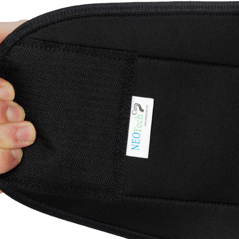 NeoTech Care Neoprene Back Brace for Men or Women - Adjustable & Breathable Lumbar Support Belt for Lower Back Pain (Black, Size M) Black - BeesActive Australia