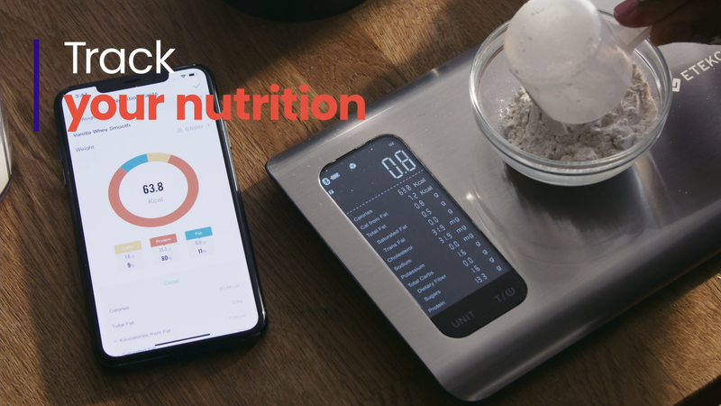 Etekcity Food Kitchen Scale with Nutritional Calculator, Smart App, 11lb Stainless Steel 1
