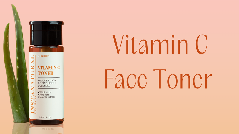 InstaNatural Vitamin C Face Toner, Brightens, Balances pH and Reduces Signs of Aging, Fine Lines and Wrinkles, with Witch Hazel, Lavender and Geranium Oils, 4 Fl Oz 4 Fl Oz (Pack of 1) Vitamin C Toner