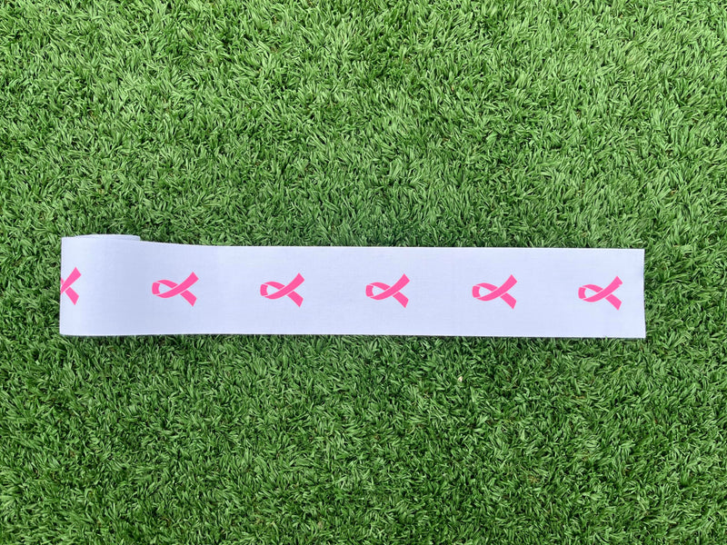 Football Turf Tape, Kinesiology Pink Breast Cancer Awareness, 4 Inches Wide 16ft Long, White Tape with Pink Ribbon, Athletic Tape - BeesActive Australia