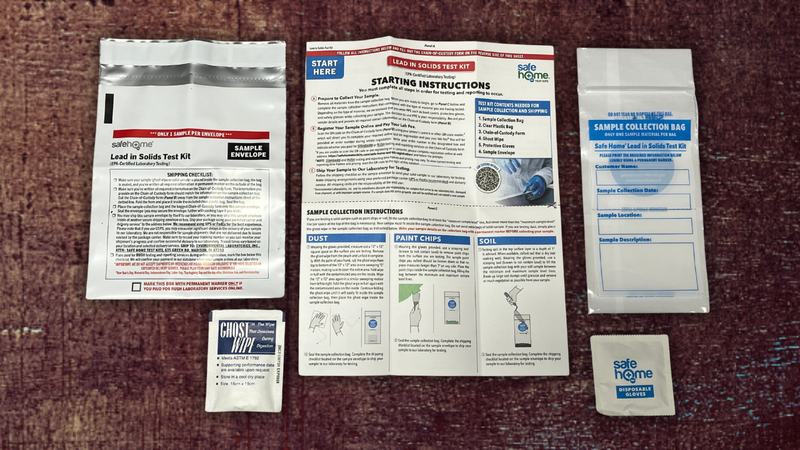 Safe Home® Lead in Solids Combo Test Kit – 10 DIY Swabs + Optional Testing at our EPA Certified Lab – Made in the USA for Homeowners & Contractors – (1 Pack) 1