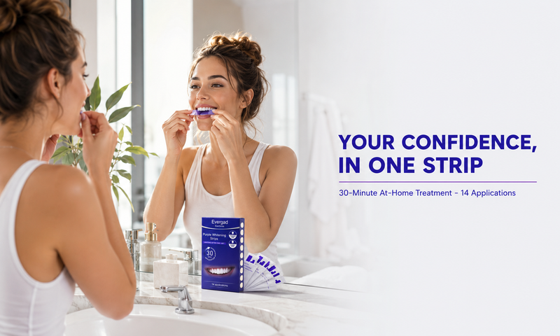 Purple Teeth Whitening Strips | 28 Whitening Strips | Enamel Safe,Sensitive