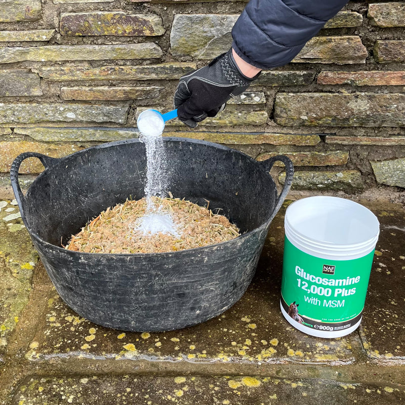 NAF Glucosamine 12,000 + MSM 3.6kg – High Strength Joint Supplement for Horses – Supports Joint Flexibility, Mobility & Comfort – With MSM for Connective Tissue Health