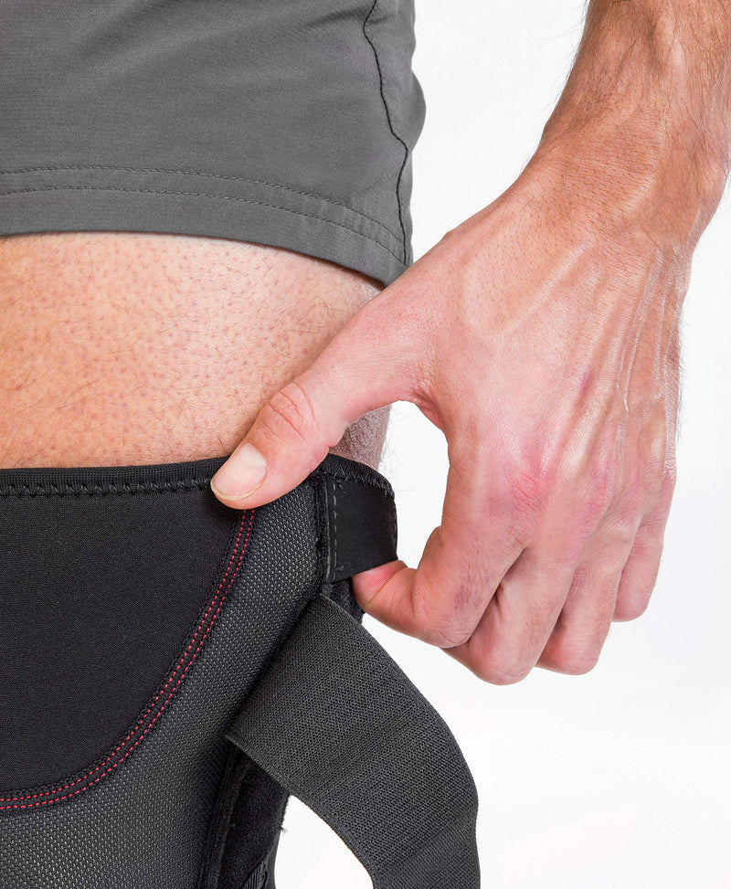Mueller Sports Medicine Patella Stabilizer Knee Brace, Knee Pain Relief Support for Men and Women, Ideal for Arthritis, Sprains, Black Large (Pack of 1)