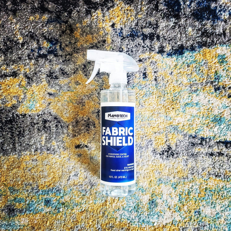 Nanotech Surface Solutions Fabric-Shield Sio2 Ceramic Liquid Repellent for Fabrics, Upholstery, Suede, Wool, Linen Prevents Stains from Wine, Coffee, Juice, Liquids Invisible Coating (16 Oz.) 16 Fl Oz (Pack of 1)