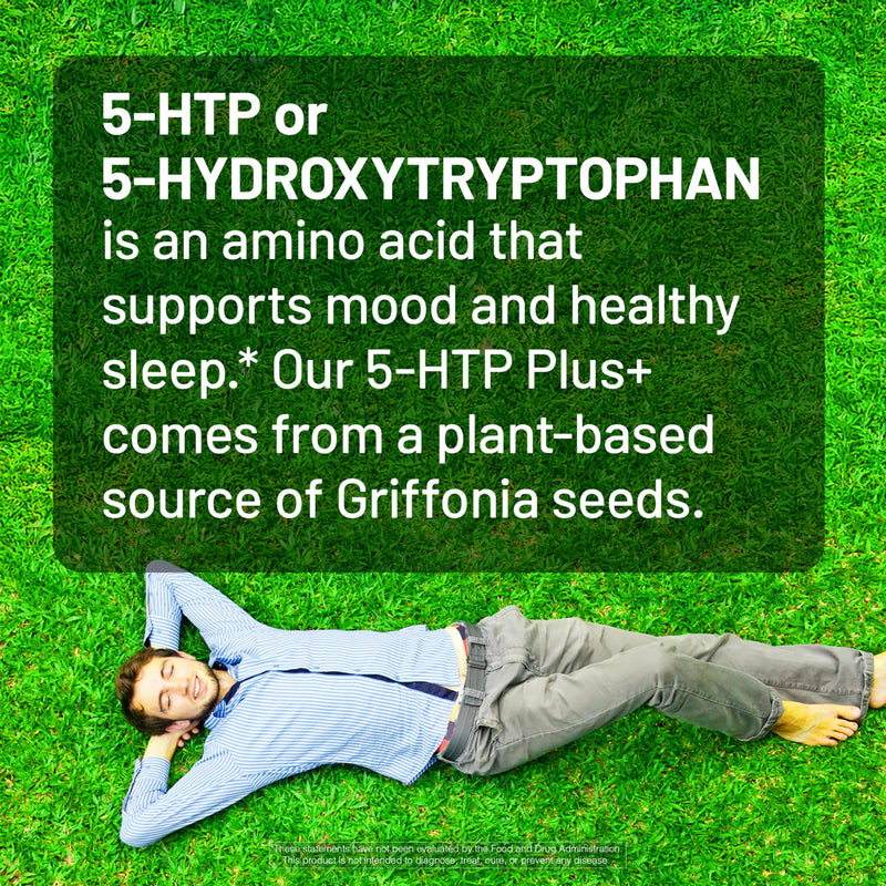 NatureWise 5-HTP 200mg Supplement from Griffonia Seeds with Cofactor Vitamin B6 - Mood Support and Natural Sleep Aid for Adults - Delayed-Release, Vegan - 30 Count[1-Month Supply] 30 Count (Pack of 1)