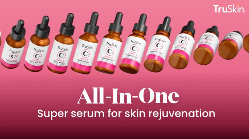 TruSkin Vitamin C Super Serum for Face, 5 Skin Benefits, 2 fl oz 2 Fl Oz (Pack of 1)